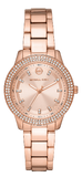 Michael Kors Tibby Pave Rose Gold Dial Rose Gold Steel Strap Watch for Women - MK1058 Authentic Buy Shop Now