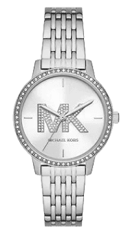 Michael Kors Melissa Quartz Silver Dial Silver Steel Strap Watch for Women - MK1055 Authentic Buy Shop Now