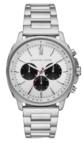 Michael Kors Sullivan Quartz White Dial Silver Steel Strap Watch For Men - MK8968 Authentic Buy Shop Now