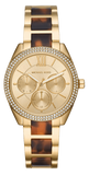 Michael Kors Janelle Chronograph Gold Dial Two Tone Steel Strap Watch For Women - MK7133 Authentic Buy Shop Now