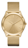Michael Kors Slim Runway Quartz Gold Dial Gold Mesh Bracelet Watch For Women - MK8625 Authentic Buy Shop Now