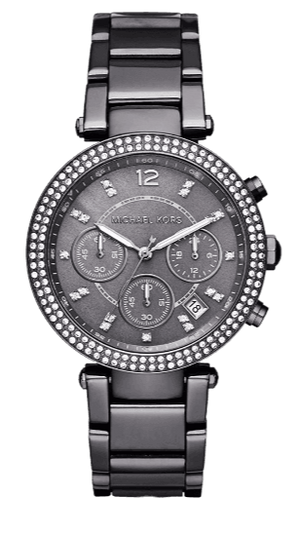 Michael Kors Parker Chronograph Grey Dial Grey Steel Strap Watch For Women - MK6265 Authentic Buy Shop Now
