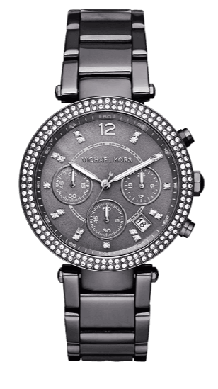 Michael Kors Parker Chronograph Grey Dial Grey Steel Strap Watch For Women - MK6265 Authentic Buy Shop Now