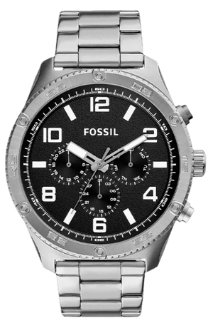 Fossil Brox Multifunction Black Dial Silver Steel Strap Watch for Women - BQ2797 Authentic Buy Shop Now