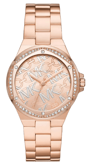 Michael Kors Lennox Quartz Rose Gold Dial Rose Gold Steel Strap Watch For Women - MK7405 Authentic Buy Shop Now
