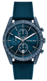Michael Kors Accelerator Chronograph Blue Dial Blue Nylon Strap Watch for Men - MK9142 Authentic Buy Shop Now