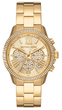 Michael Kors Bryn Pavé Quartz Gold Dial Gold Steel Strap Watch For Women - MK7199 Authentic Buy Shop Now