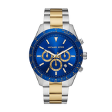 Michael Kors Layton Chronograph Blue Dial Two Tone Steel Strap Watch For Men - MK8825 Authentic Buy Shop Now