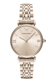 Emporio Armani T-Bar Gianni Rose Gold Dial Rose Gold Steel Strap Watch For Women - AR11059 Authentic Buy Shop Now