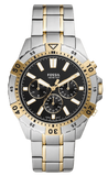 Fossil Garrett Analog Black Dial Two Tone Steel Strap Watch for Men - FS5771 Authentic Buy Shop Now