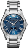 Emporio Armani Valente Quartz Blue Dial Silver Steel Strap Watch For Men - AR11085 Authentic Buy Shop Now