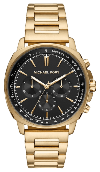 Michael Kors Sullivan Quartz Black Dial Gold Steel Strap Watch For Men - MK8969 Authentic Buy Shop Now