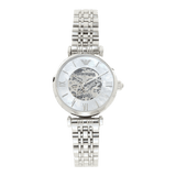 Emporio Armani Meccanico Mother of Pearl Dial Silver Steel Strap Watch For Women - AR1991 Authentic Buy Shop Now
