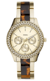 Fossil Stella Multifunction Gold Dial Two Tone Steel Strap Watch for Women - ES4756 Authentic Buy Shop Now