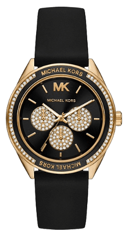 Michael Kors Quartz Black Dial Black Silicone Strap Watch For Women - MK6944 Authentic Buy Shop Now