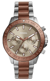 Fossil Bannon Multifunction Brown Dial Two Tone Steel Strap Watch for Men - BQ2502 Authentic Buy Shop Now
