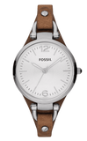 Fossil Georgia White Dial Brown Leather Strap Watch for Women - ES3060 Authentic Buy Shop Now