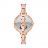 Michael Kors Jaryn Analog Gold Dial Pink Steel Strap Watch For Women - MK4343 Authentic Buy Shop Now