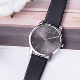 Calvin Klein City Grey Dial Black Leather Strap Watch For Men - K2G21107 Authentic Buy Shop Now