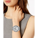 Michael Kors Whitney Chronograph Crystals Silver Dial Silver Steel Strap Watch For Women - MK6728 Authentic Buy Shop Now