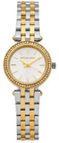 Michael Kors Darci White Dial Two Tone Steel Strap Watch for Women - MK3323 Authentic Buy Shop Now