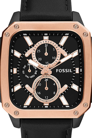 Fossil Multifunction Black Dial Black Leather Strap Watch for Men - BQ2654 Authentic Buy Shop Now