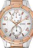 Guess Siren White Dial Two Tone Steel Strap Watch for Women - W0442L4 Authentic Buy Shop Now