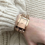 Guess Mod Heavy Metal Rose Gold Dial Rose Gold Steel Strap Watch For Women - W1117L3 Authentic Buy Shop Now