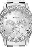 Guess Dazzler Diamonds Silver Dial Silver Steel Strap Watch for Women - W0335L1 Authentic Buy Shop Now