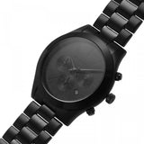 Michael Kors Slim Runway Chronograph Black Dial Black Steel Strap Watch For Men - MK8919 Authentic Buy Shop Now