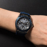 Guess Legacy Grey Dial Blue Silicone Strap Watch For Men - W1049G1 Authentic Buy Shop Now