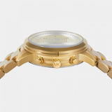 Michael Kors Runway Chronograph Analog Gold Dial Gold Steel Strap Watch for Women - MK7452 Authentic Buy Shop Now