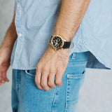 Hugo Boss Ikon Black Dial Black Leather Strap Watch for Men - 1513179 Authentic Buy Shop Now