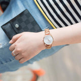 Calvin Klein Dainty Diamonds Silver Dial Rose Gold Steel Strap Watch for Women - K7L2364T Authentic Buy Shop Now