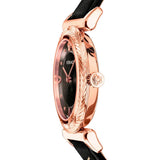 Versace V-Motif Vintage Logo Black Dial Black Leather Strap Watch for Women - VERE00818 Authentic Buy Shop Now