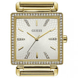 Guess Vanity Diamonds Silver Dial Gold Steel Strap Watch for Women - W1030L2 Authentic Buy Shop Now