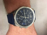 Hugo Boss Professional Chronograph Blue Dial Blue Silicone Strap Watch for Men - 1513526 Authentic Buy Shop Now