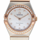 Omega Constellation Quartz Diamonds Mother of Pearl Dial Two Tone Steel Strap Watch for Women - 131.25.25.60.55.001 Authentic Buy Shop Now