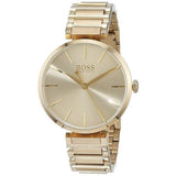 Hugo Boss Allusion Gold Dial Gold Steel Strap Watch for Women - 1502415 Authentic Buy Shop Now