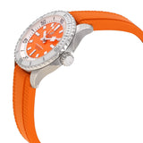 Breitling Superocean Automatic 36 Orange Dial Orange Rubber Strap Watch for Men - A17377211O1S1 Authentic Buy Shop Now