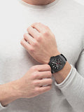 Guess Legacy Black Dial Black Rubber Strap Watch For Men - W1048G2 Authentic Buy Shop Now
