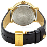 Versace Virtus Quartz Black Dial Black Leather Strap Watch for Women - VEHC00119 Authentic Buy Shop Now