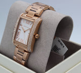 Michael Kors Emery Three-Hand Crystals Silver Dial Rose Gold Steel Strap Watch for Women - MK4644 Authentic Buy Shop Now