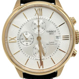 Tissot Des Tourelles Chronograph Silver Dial Brown Leather Strap Watch For Men - T099.427.36.038.00 Authentic Buy Shop Now