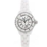 Chanel J12 Ceramic White Dial White Steel Strap Watch for Women - J12 H0968 Authentic Buy Shop Now