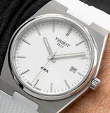 Tissot PRX 40 White Dial White Rubber Strap Watch For Men - T137.410.17.011.00 Authentic Buy Shop Now
