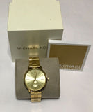 Michael Kors Jaryn Analog Quartz Gold Dial Gold Steel Strap Watch For Women - MK3500 Authentic Buy Shop Now