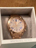 Michael Kors Bradshaw Chronograph Rose Gold Dial Rose Gold Steel Strap Watch For Women - MK6321 Authentic Buy Shop Now