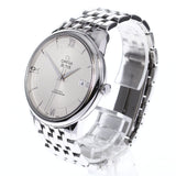 Omega De Ville Prestige Co-Axial Silver Dial Silver Steel Strap Watch for Men - 424.10.40.20.02.003 Authentic Buy Shop Now