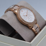 Michael Kors Crystals Pavé Rose Gold Dial Rose Gold Steel Strap Watch for Women - MK3799 Authentic Buy Shop Now